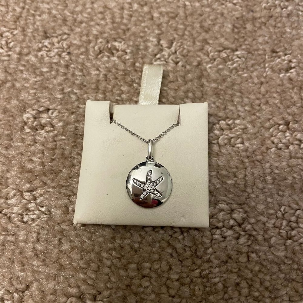 Sterling Silver Starfish Pendant Necklace